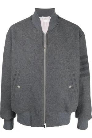Thom Browne 4-Bar stripe oversized bomber jacket