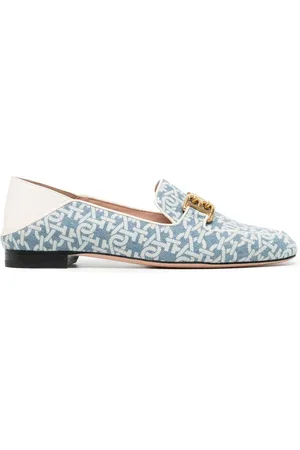 Bally Logo-print leather loafers