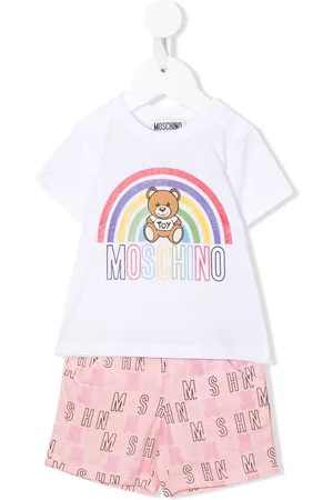 Moschino Sets - Teddy Bear cotton tracksuit - White