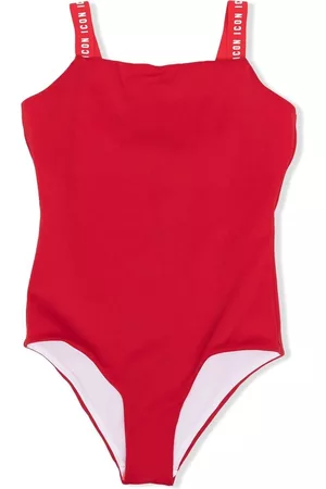 Dsquared2 Girls Swimsuits - Logo-strap one-piece swimsuit