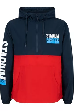 STADIUM GOODS® Sports Jackets - Logo-print "Navy/Red" windbreaker - Blue