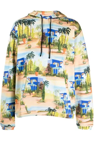 Les Benjamins Graphic-print drawstring hoodie