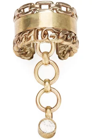 Dolce & Gabbana Men Chain rings - Wide-band chain-link ring - Gold