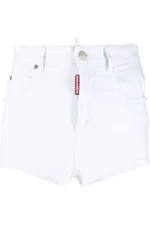 Dsquared2 Honey logo-patch denim mini shorts