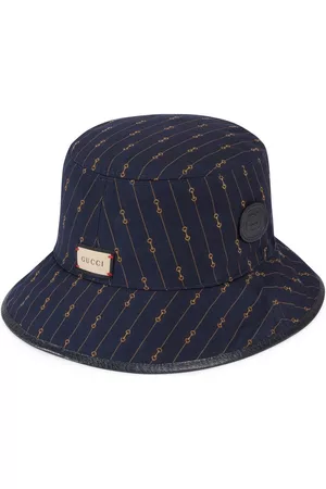 Gucci Men Hats - Reversible GG and Horsebit bucket hat - Neutrals
