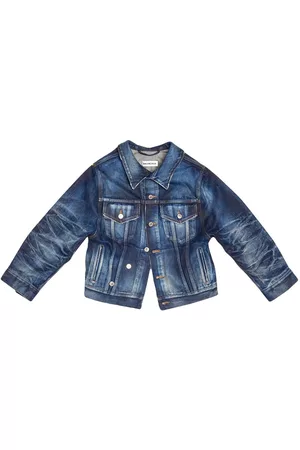 Balenciaga Women Denim Jackets - Swing denim jacket - Blue