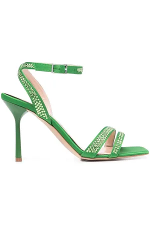 Liu Jo Crystal-embellished leather sandals