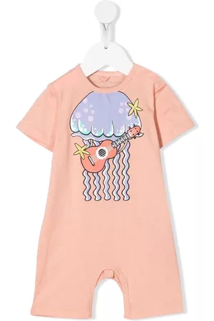 Stella McCartney Shorts - Jellyfish graphic-print shortie - Orange