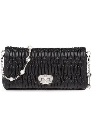 Miu Miu Belle Mini Napa Crossbody Clutch Bag