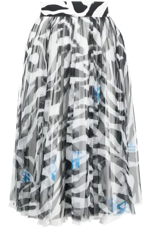 OFF-WHITE Zebra-print midi skirt