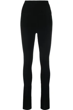 Victoria Beckham High-waisted slit-detail trousers