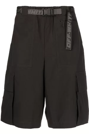 OFF-WHITE Men Sports Shorts - Industrial-belt track shorts - Black