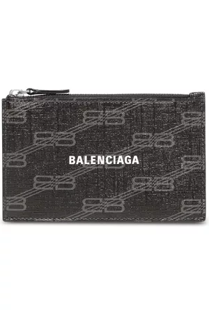 Balenciaga BB-monogram cardholder - Black