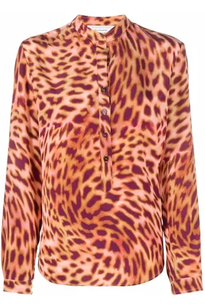 Stella McCartney Cheetah-print silk shirt - Pink