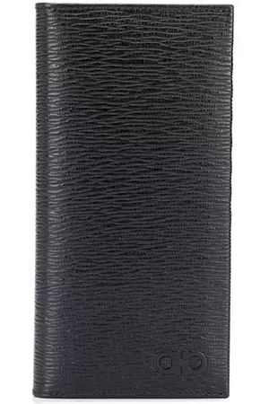 Salvatore Ferragamo Men Wallets - Gancini vertical bi-fold wallet - Black