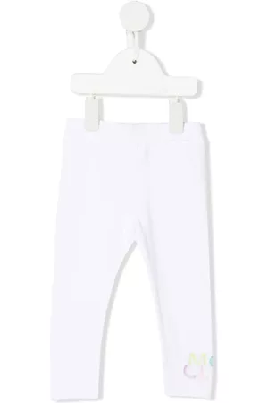 Moncler Leggings - Logo-print cotton leggings - White