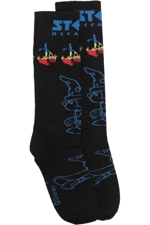 Stella McCartney Women Socks - X Disney Fantasia intarsia socks - Black
