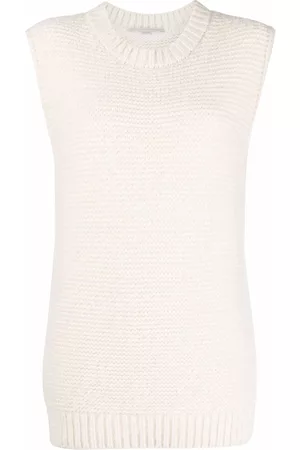 Stella McCartney Crew-neck knitted vest - White