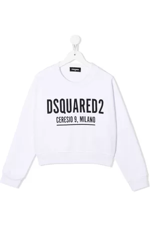 Dsquared2 Logo-print cotton sweatshirt - White