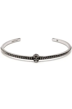 Alexander McQueen Studded skull cuff bracelet