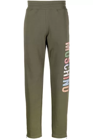 Moschino Logo-print track pants - Green
