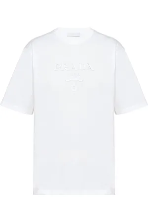 Prada Raised logo round-neck T-shirt