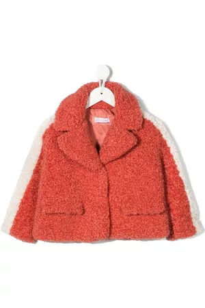 MONNALISA Girls Fleece Jackets - Teddy panelled jacket - Pink
