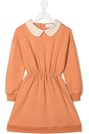 ESHVI Peter-pan collar midi dress