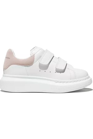 Alexander McQueen Girls Sneakers - Touch-strap sneakers - White