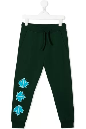 Dsquared2 Sweatpants - Logo-print cotton track pants - Green