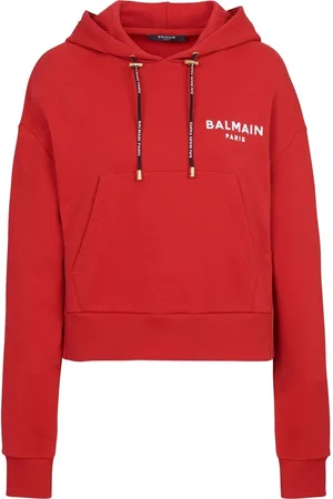 Balmain Mini Monogram Zipped Hoodie - Farfetch