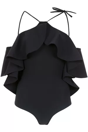 AMIR SLAMA Women Swimsuits - Ruffled swimsuit - Black