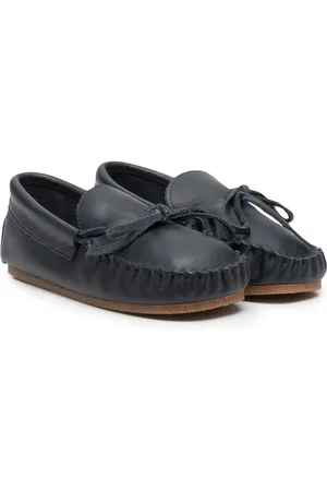 PèPè Leather bow-detail loafers