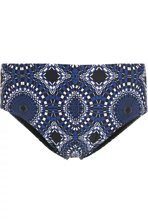 AMIR SLAMA Men Swim Shorts - Abstract-print swimming trunks - Blue