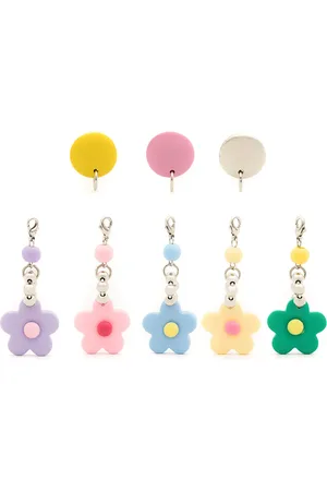 AMIR SLAMA Flower drop chain earring set