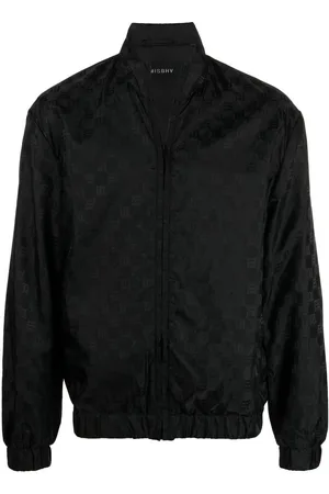 MISBHV Monogram-print zip-up sports jacket
