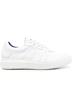 ZILLI Panelled low-top leather sneakers