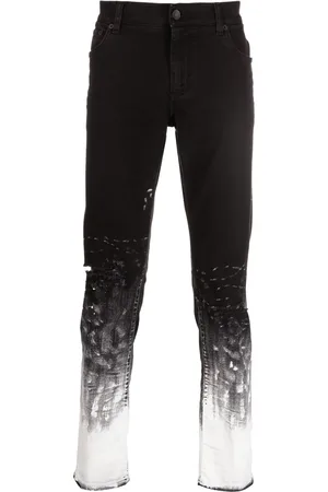 Dolce & Gabbana Brushstroke-print slim-fit jeans