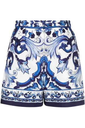 Dolce & Gabbana Majolica-print poplin shorts