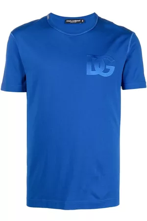 Dolce & Gabbana Men T-shirts - DG-print T-shirt - Blue