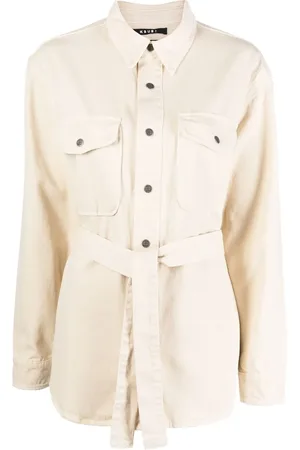 KSUBI Voyager tied-waistband coat