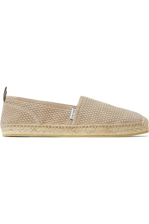 Jimmy Choo Egon Monogram Denim Espadrilles - Blue