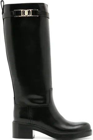 Salvatore Ferragamo Gancini 55mm knee boots