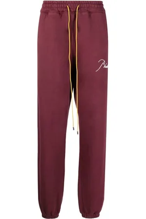 Rhude Logo-embroidered track pants