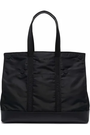 Alexander McQueen Logo-embroidered tote