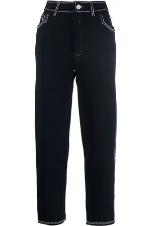 Barrie High-rise straight-leg trousers