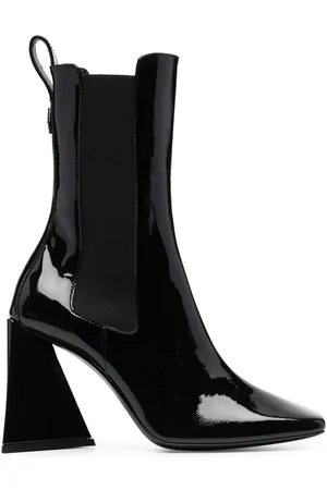 The Attico Square-toe leather boots