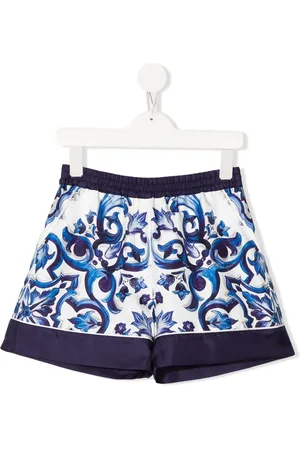 Dolce & Gabbana Majolica-print high-waisted shorts