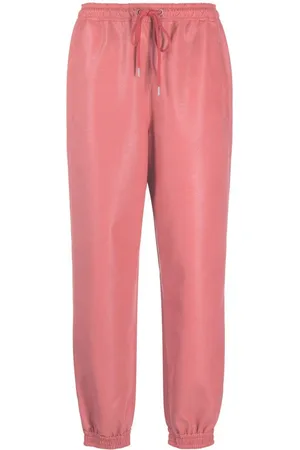 Stella McCartney Faux-leather tapered trousers