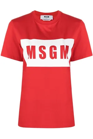 Msgm Logo-print round-neck T-shirt